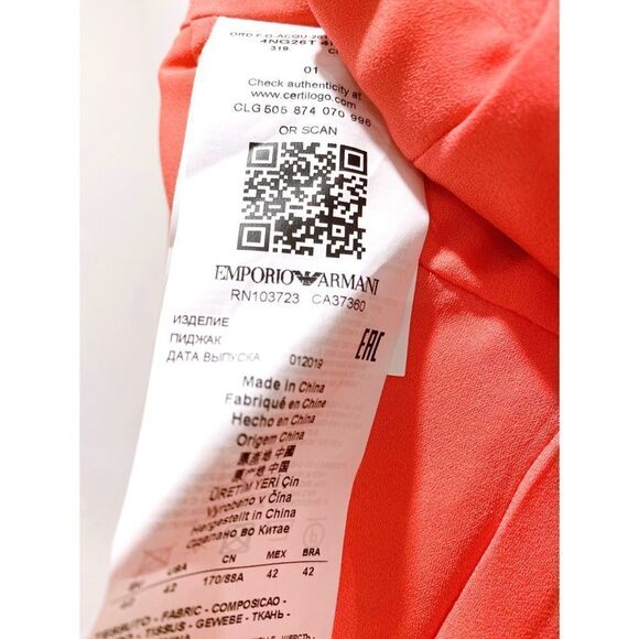 Emporio Armani 100% wool Peplum jacket size Small - Picture 11 of 13